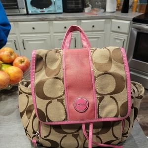 Coach backpack purse